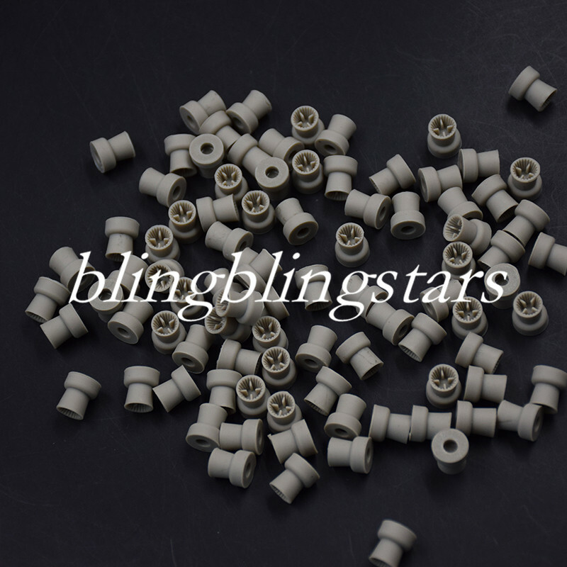 100 Pcs/Box Dental Disposable Plain Prophy Cups Polishing Head 4 Webbed Snap-on