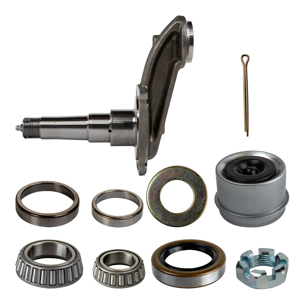 #84 Weld-On Spindle Kit for 3500 lb Trailer Axles - 1 3/4" Diameter (4" Drop)