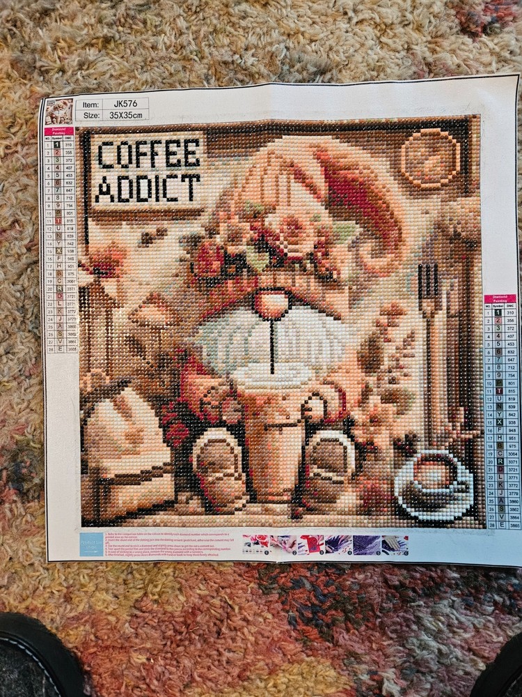 Finished/Completed diamond art - CoffeeGnome
