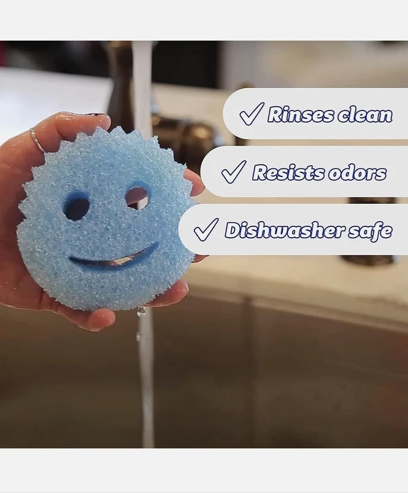 Scrub Daddy Colors Flex Texture Scrubber Sponges, 8 Pack