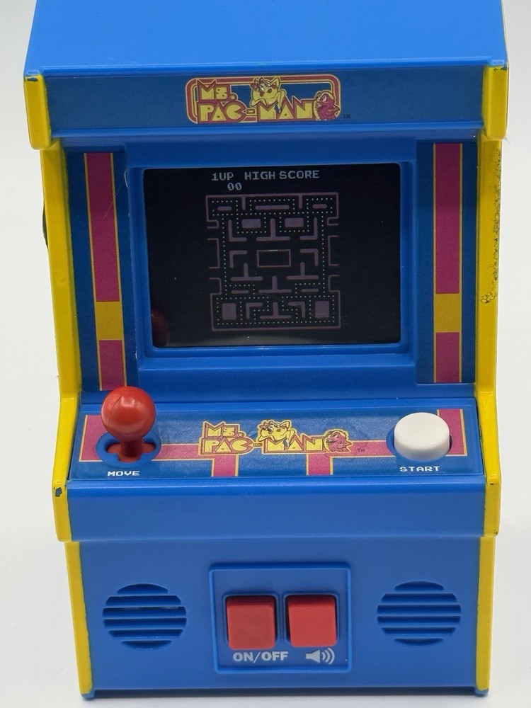 Ms Pacman Arcade Mini Handheld Tabletop Game Electronic Tested Works Great!!