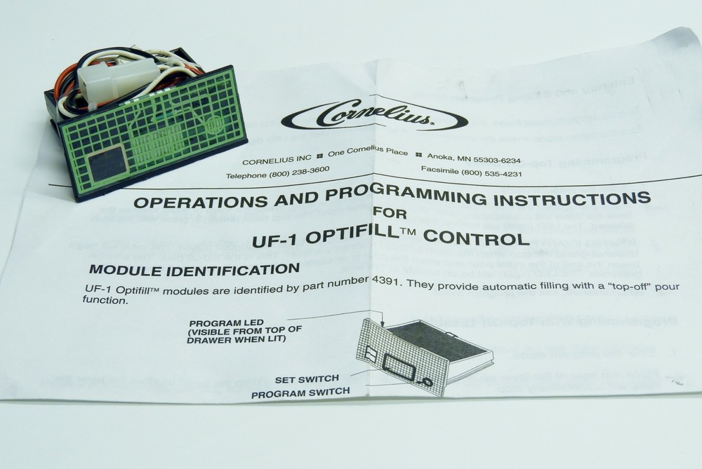 Cornelius 4391 Portion Control Module, SFV1 & UFB1, 4-port for Optifill