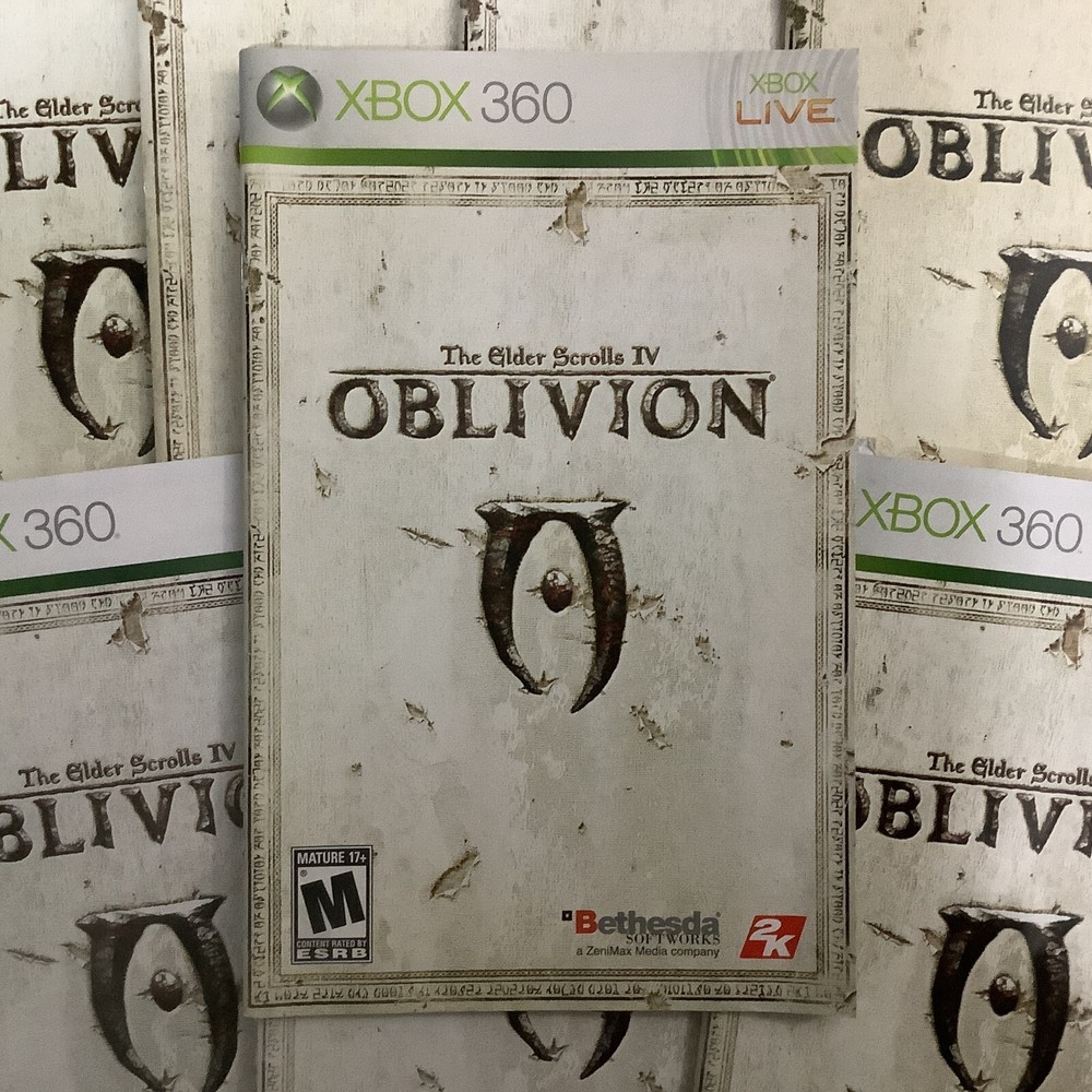 Elder Scrolls IV: Oblivion Microsoft Xbox 360 Instruction Manual Only