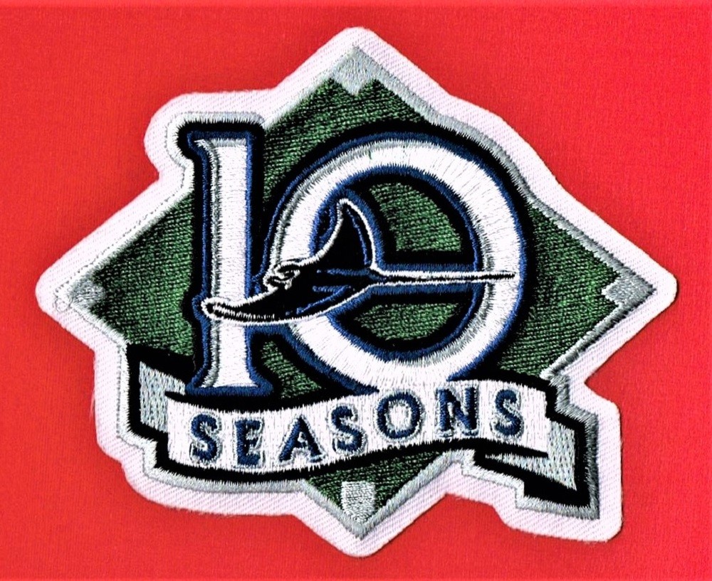 2007 TAMPA BAY DEVIL RAYS 10th ANNIVERSARY Baseball MLB PATCH