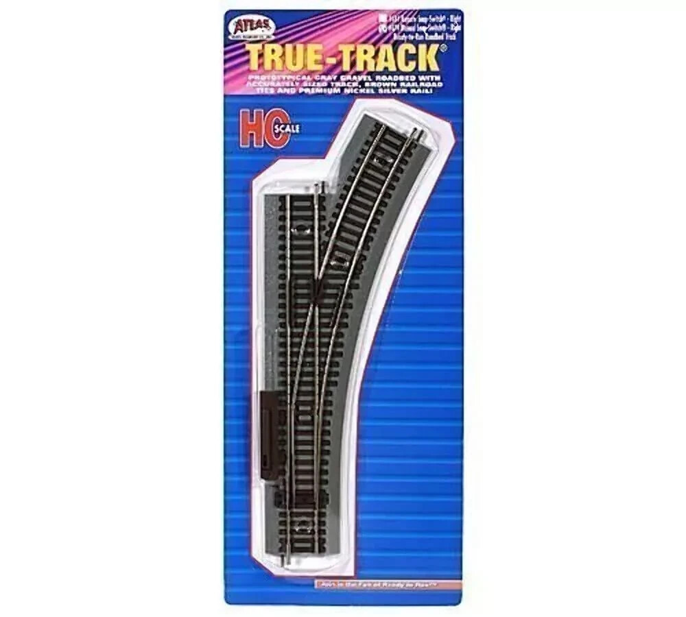 Atlas HO Scale True-Track - Code 83 - Manual Snap-Switch - RIGHT - #479 - NEW