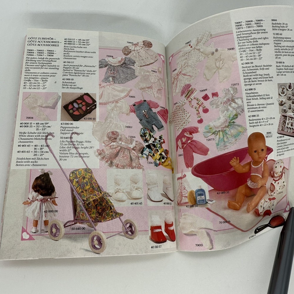 Gotz Doll Catalog 1992 Vintage