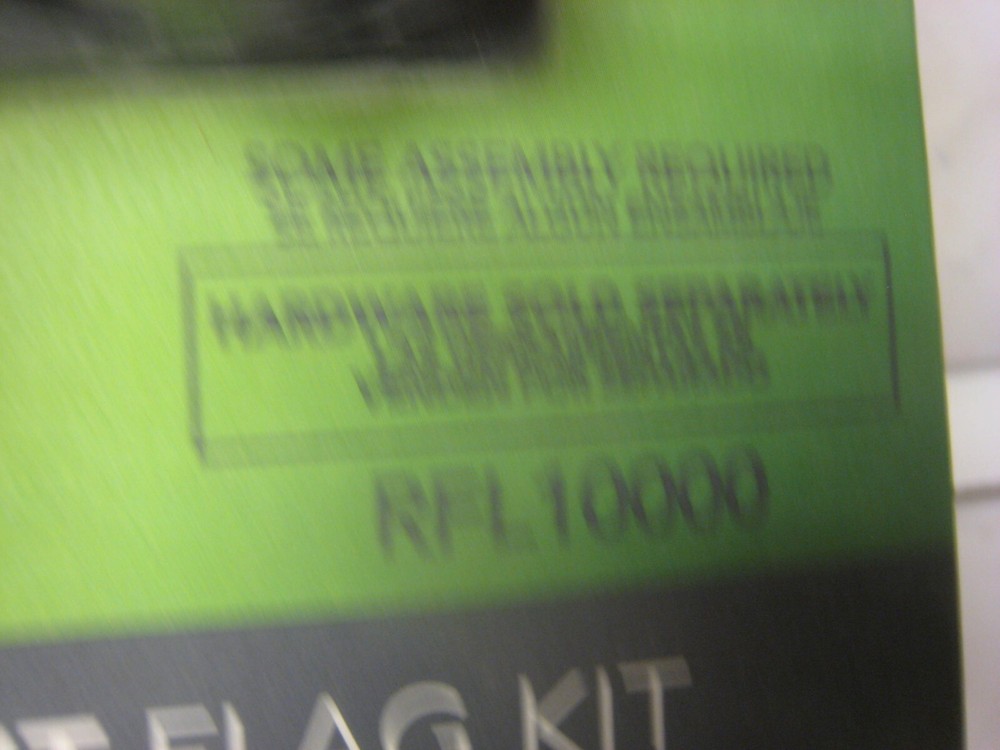 GIBRALTAR REPLACEMENT FLAG KIT RED PLASTIC RUST PROOF RFL 10000