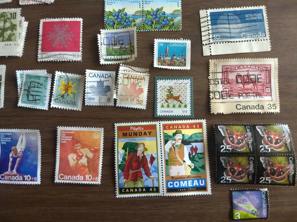 Used Postage Stamps From Canada