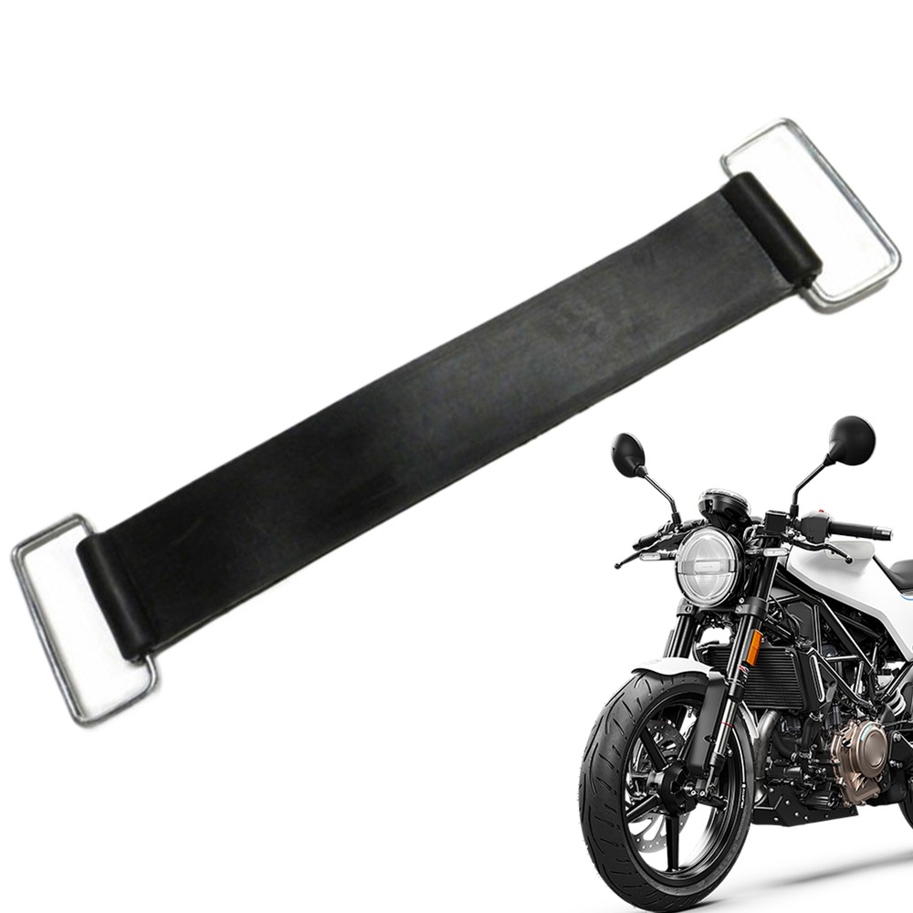 2Pcs Motorcycle Rubber Battery Strap Holder Belt Battery Box Fixed Strap
