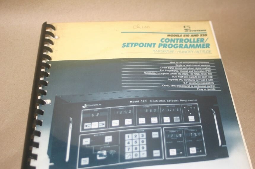 JC 510/520Chamber Controller/Setpoint programmer Operating/Maintenance Manual