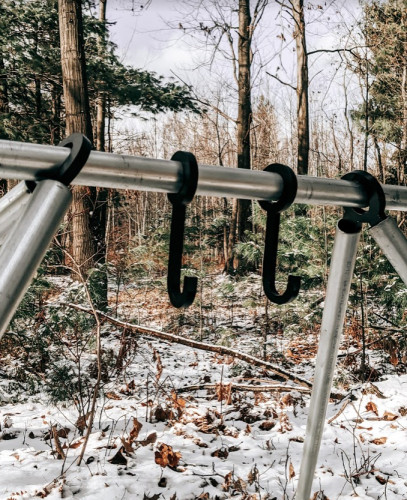 AR500 Steel Hanger Kit with 6" long hooks