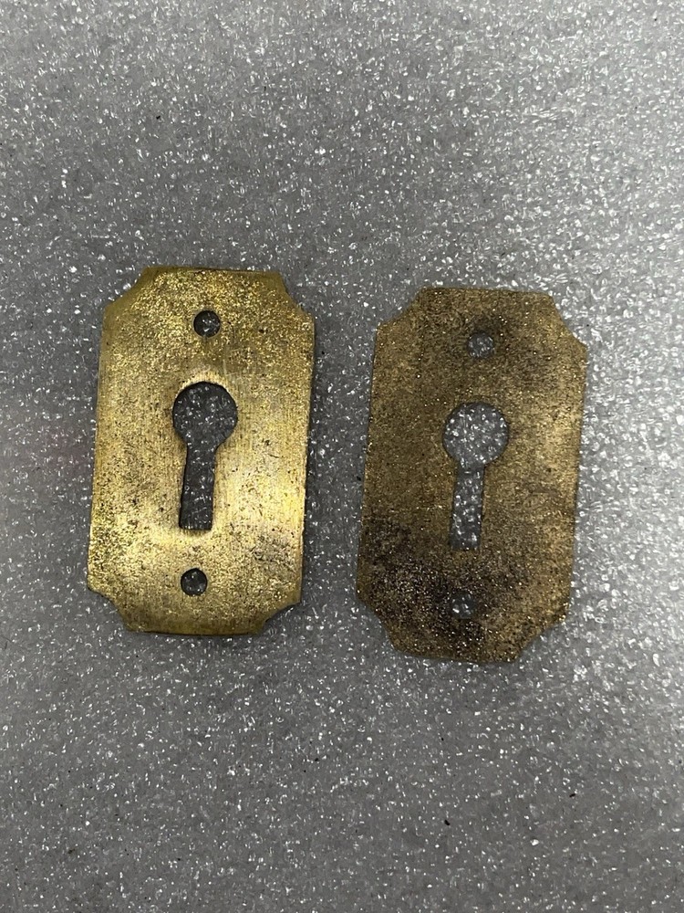 pair Of Solid Brass EastLake KeyHole Covers