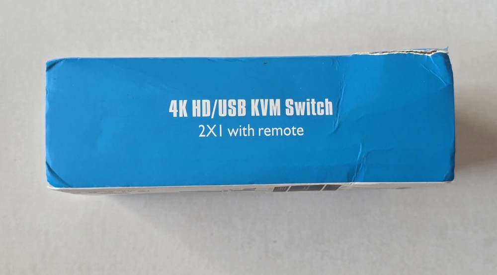 4K HD USB KVM Switch 2X1 with Remote New.