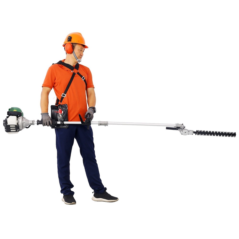 4 in 1 Multi-Functional Trimming Tool, 38CC 4 stroke Garden Tool System Green