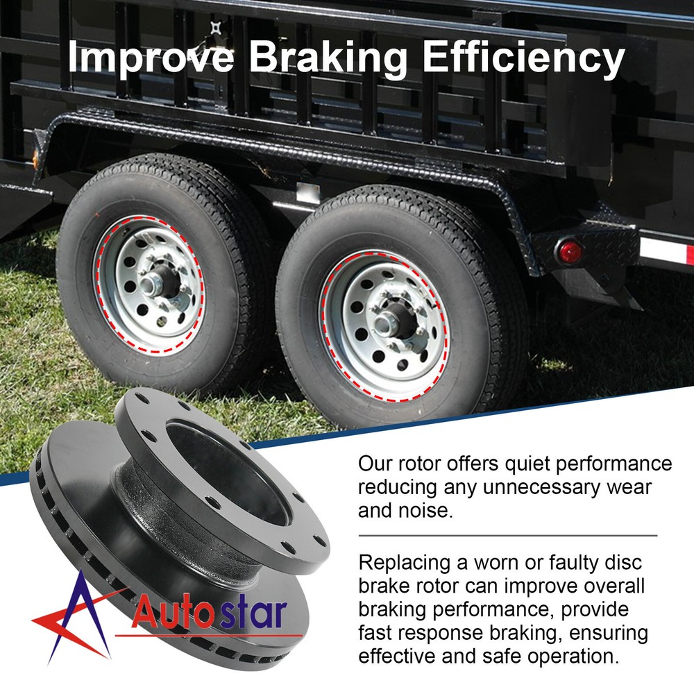 Fits Dexter Disc Brake Rotor 10K-12K Axles 11" Bolt-on 8-Bolt Mount 070-006-01