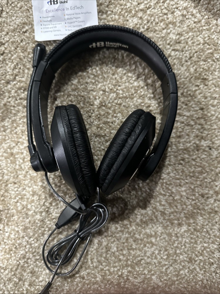 Hamilton Buhl Headphones with Microphone HA-66M - NEW