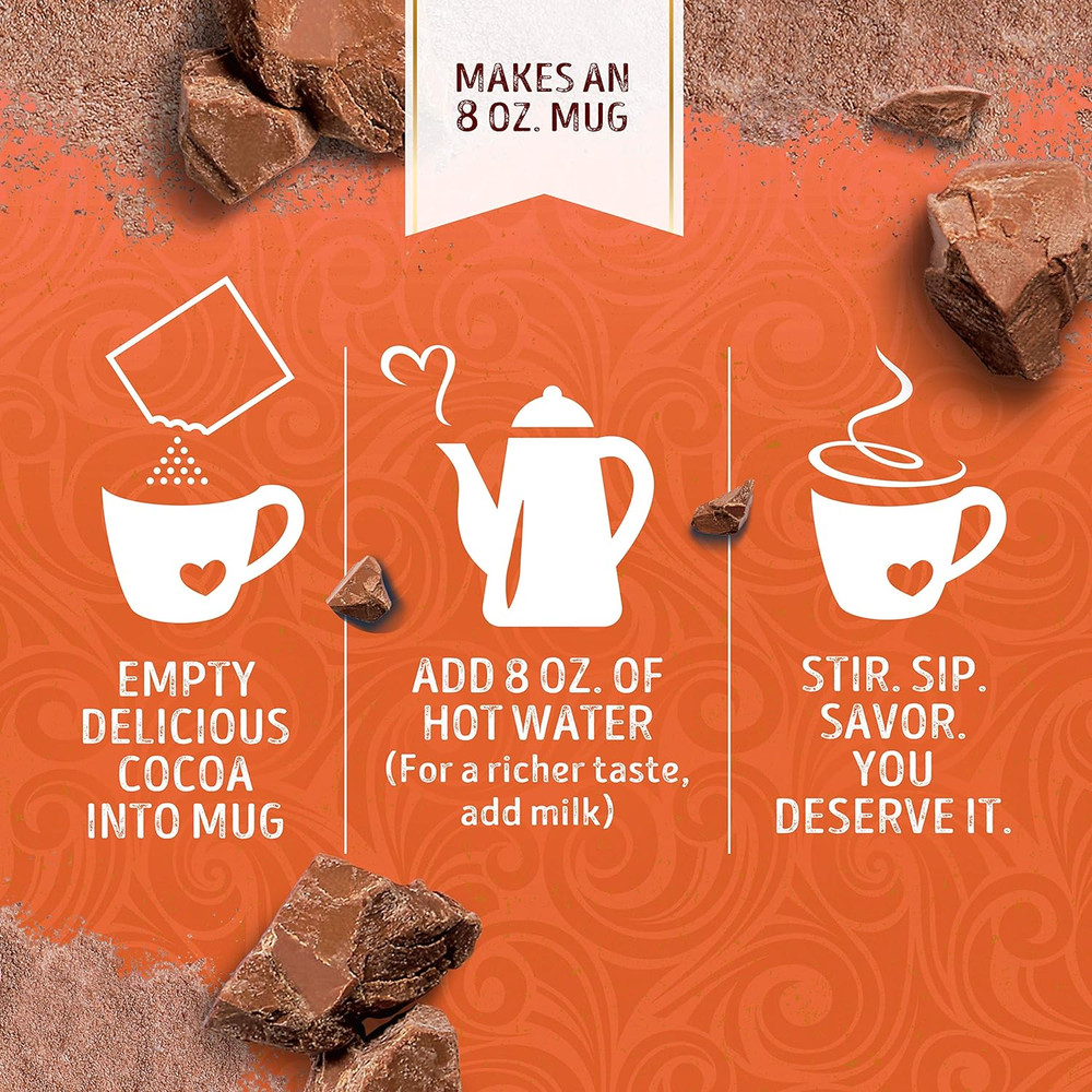 Pumpkin Spice Flavored Hot Cocoa Mix, 8 Count Packets