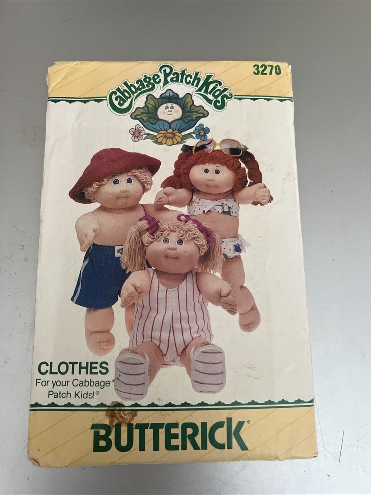 3270 Butterick Cabbage Patch Kids Clothes Pattern Uncut 1985