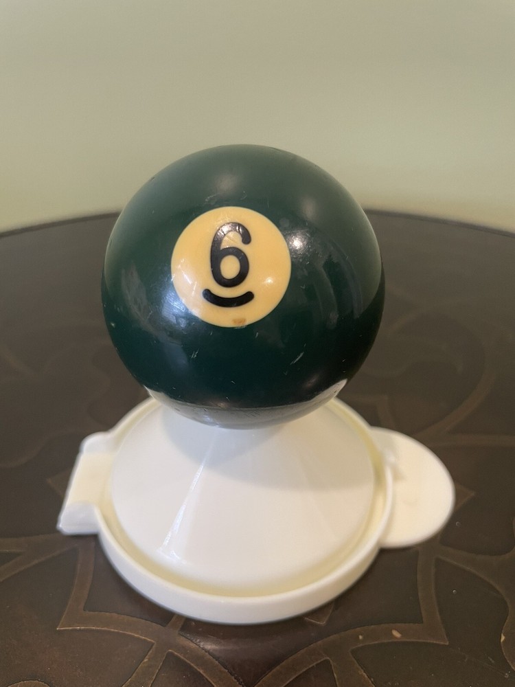 Vintage Billiards Pool Ball Replacement, 2 1/4", Green Solid # 6