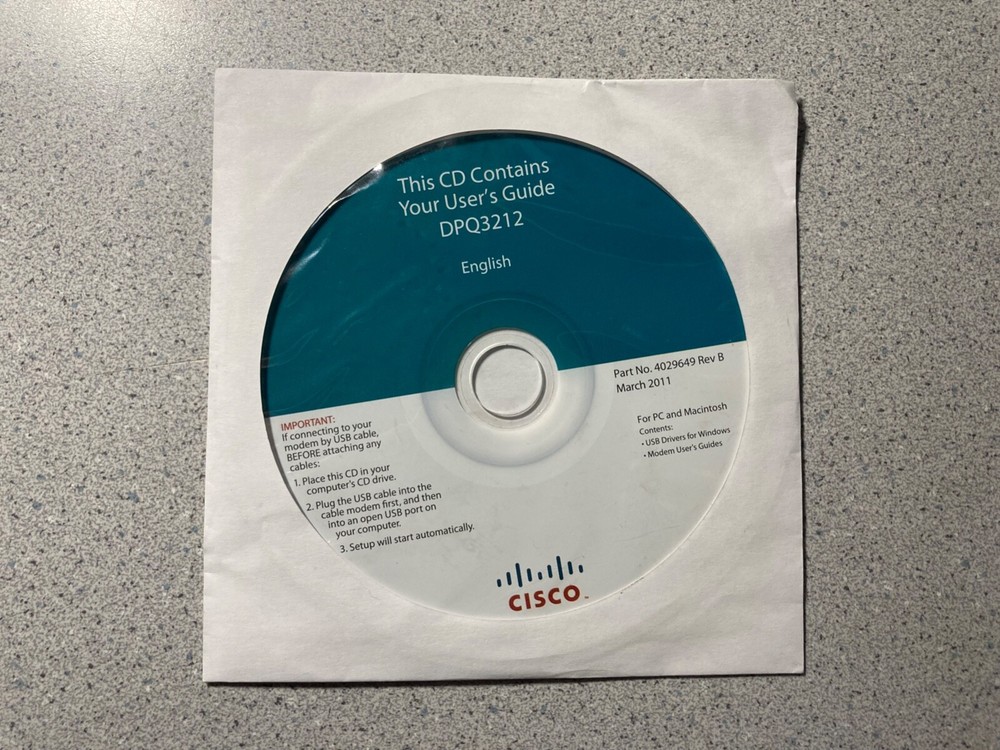 CISCO DPW3212 User Guide CD