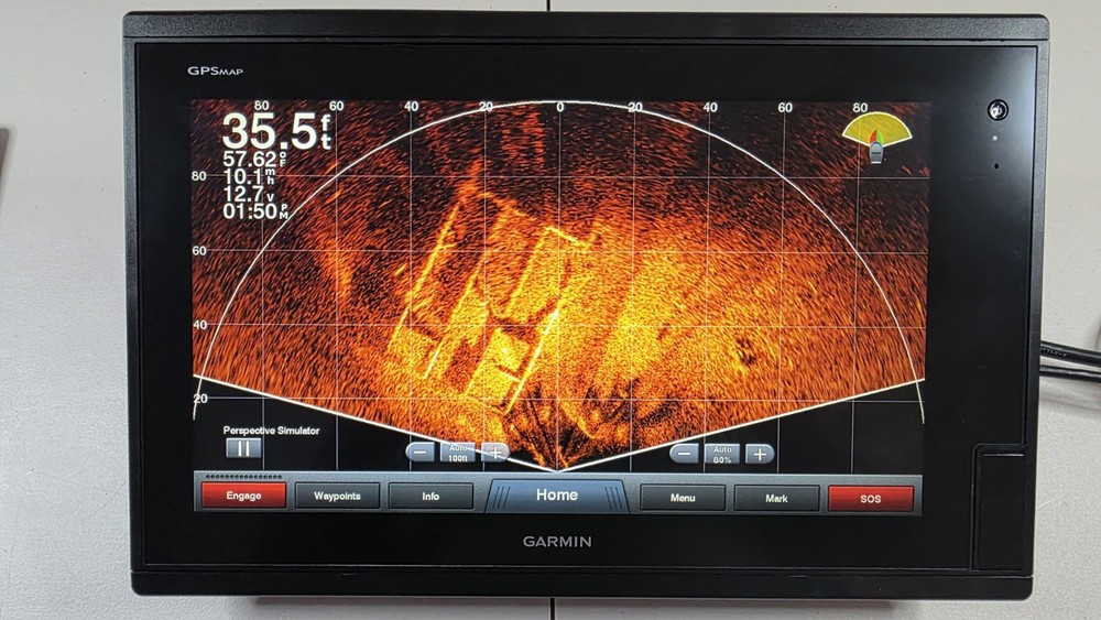Garmin GPSMAP 7616 16" Marine Chartplotter GPS Fishfinder – Excellent Condition: