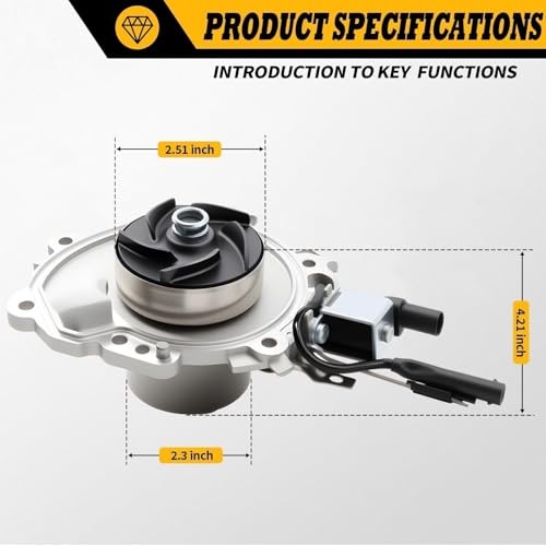 LR154597 Electric Water Pump Compatible with Discovery Sport & Range Rover