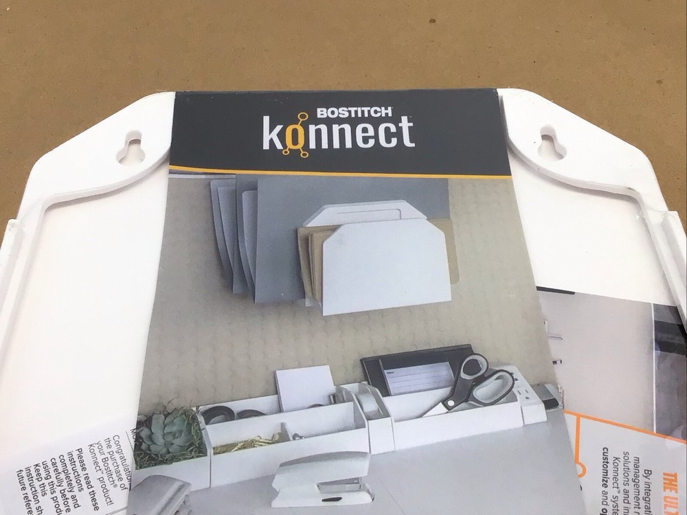 Bostitch Konnect Plastic 3-Piece File Organizer KT-3FOLDER White