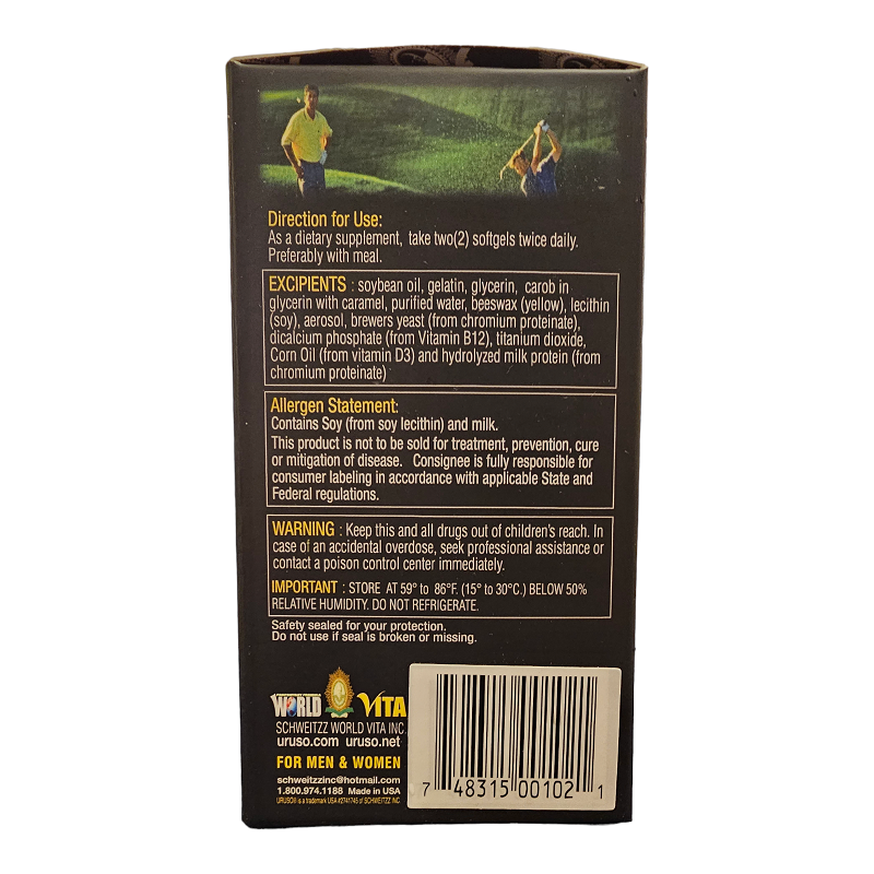 Schweitzz Uruso Liver Premier Staminex High Potency Energy Formula Antioxidant