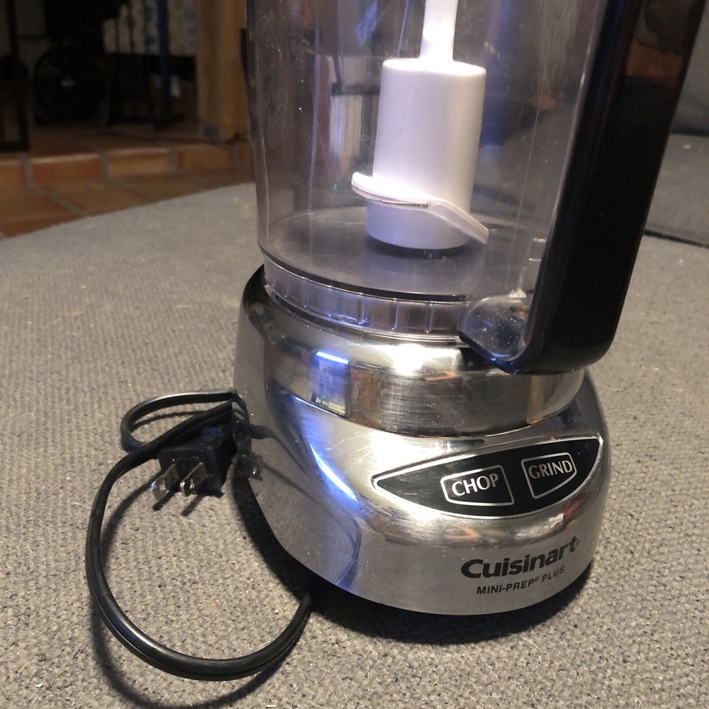 Cuisinart Silver Mini-Prep Plus Food Chopper Grinder Tested & Working
