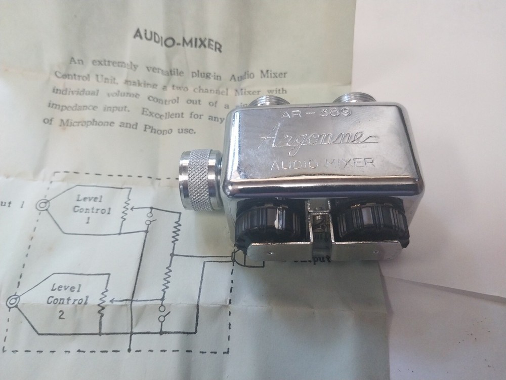 🔵 Vintage Argonne AR-389 Audio Mixer