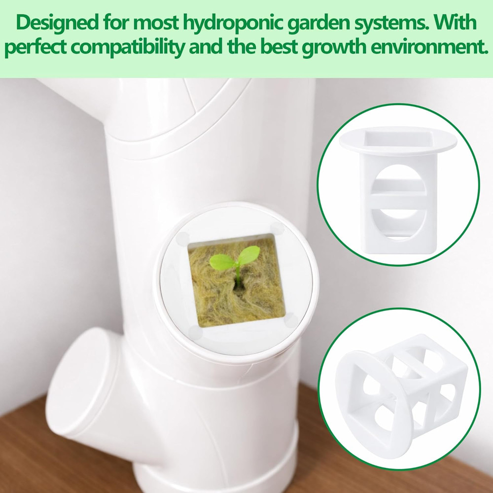 12 Pcs Grow Cubes for Hydroponic System, Grow Cube Hydroponic Cups Compatible wi
