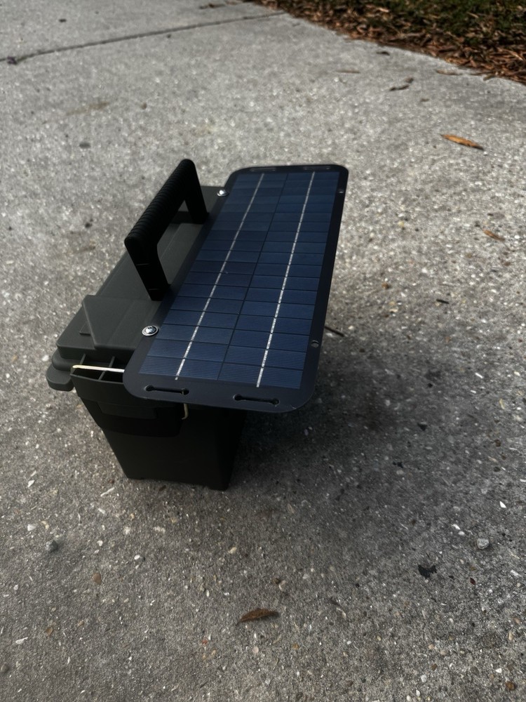 Deer Trail Camera External Solar Battery Power Panel Box