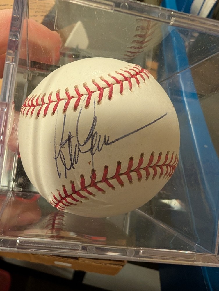 Peter Gammons Signed ROMLB Baseball HOF MLB AUTOGRAPH AUTO ESPN