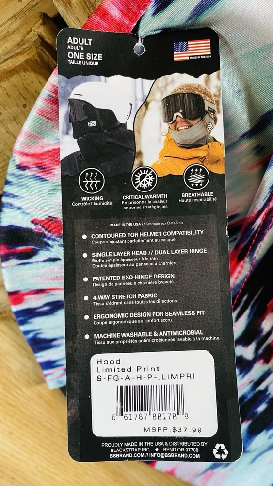 Blackstrap Balaclava RETIRED COLOR One Size Multicolor NWT