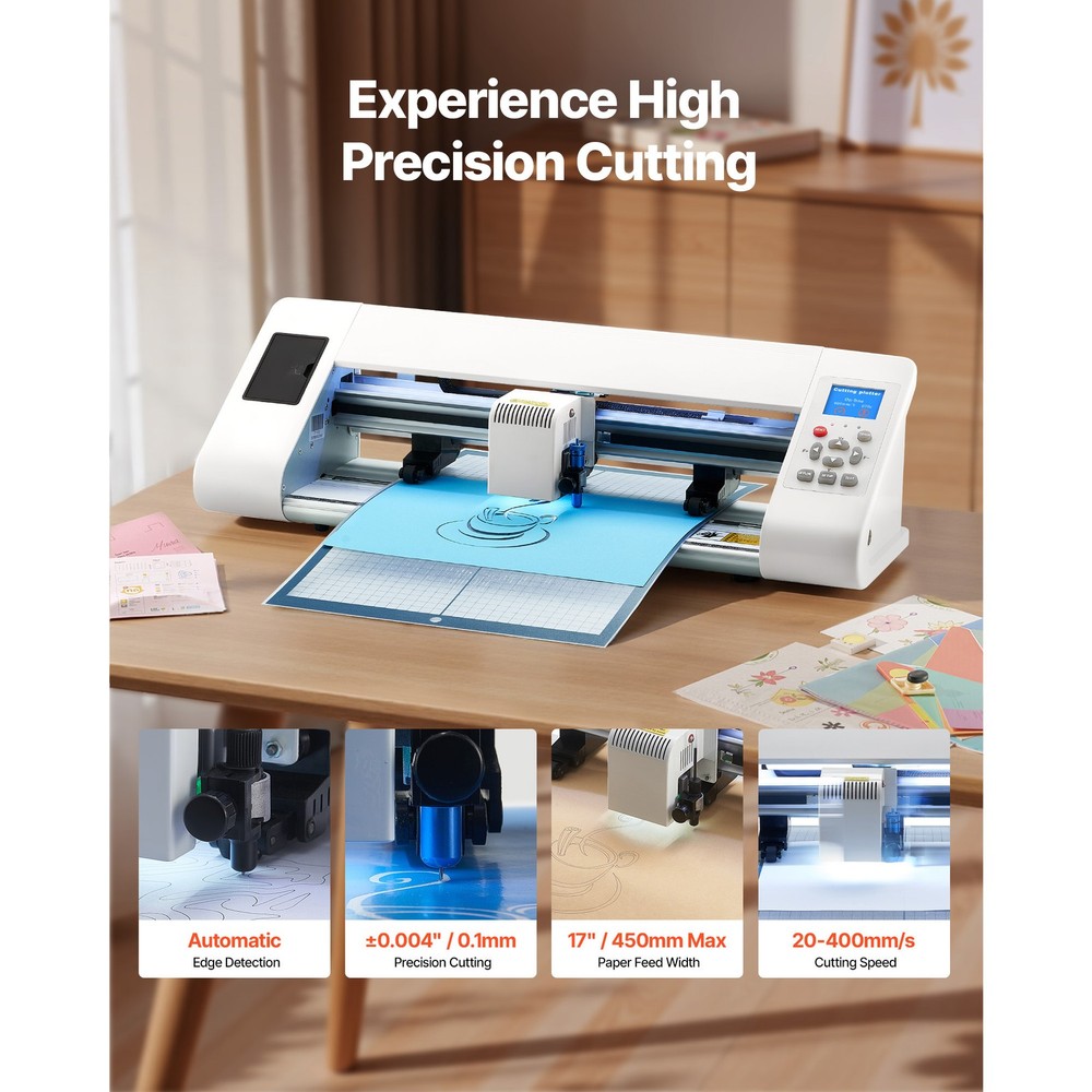 Cutting Machine Vinyl Cutter Machine Automatic Edge Detection Adjustable
