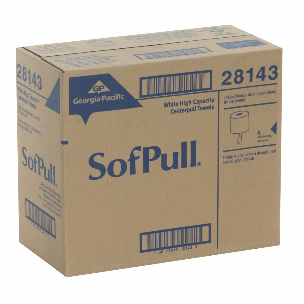 SofPull High Capacity Center Pull Paper Towels 8400 ft Per Roll GCP - 4 Rolls
