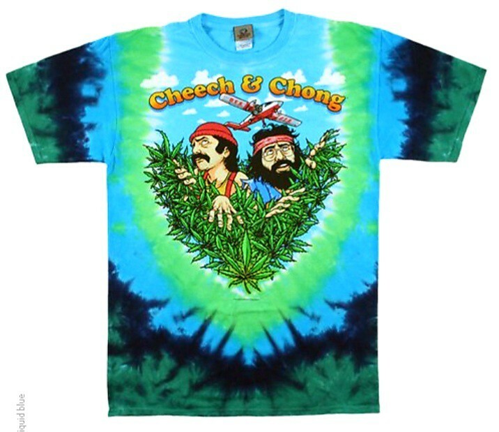 Cheech & Chong Double Side Graphic Tye Dye Tshirt