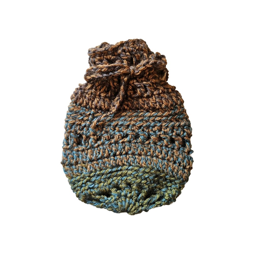 Hand Made Crochet Drawstring Trinket Bag