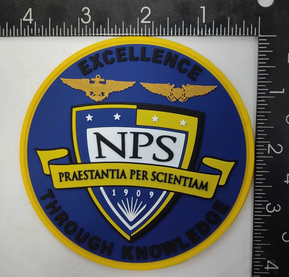 NAVY NAVAL POST GRADUATE SCHOOL NPS PVC HOOK & LOOP PATCH