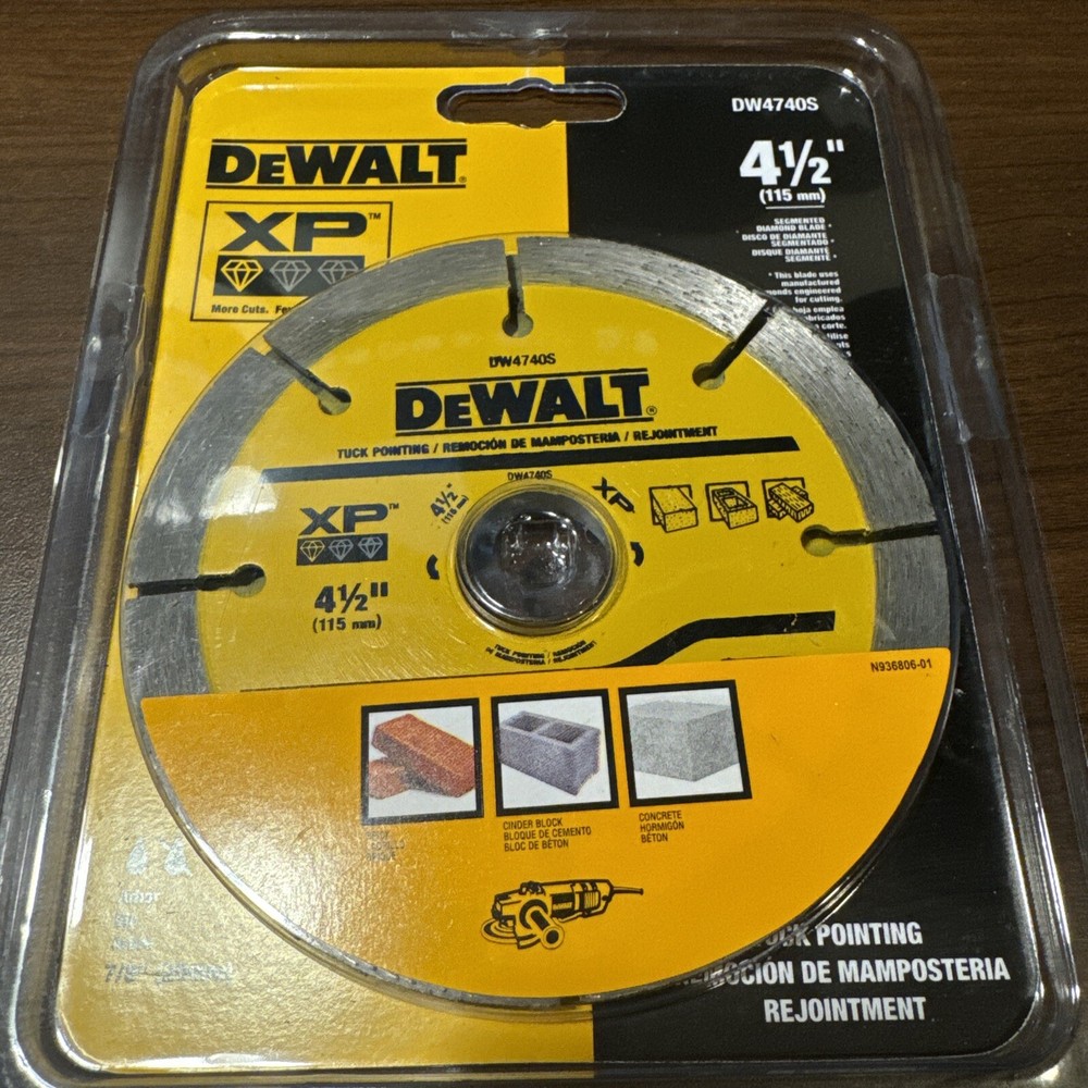 Dewalt XP 4 1/2" Segmented Diamond Blade DW4740S