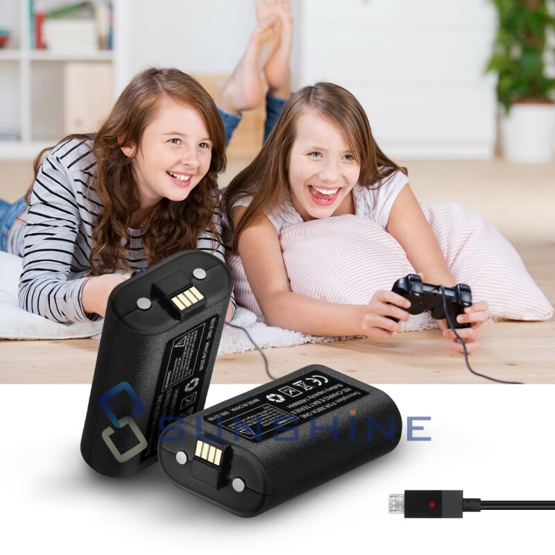 For XBOX ONE Controller Play & Charge Charging Cable + Rechargeable Battery Pack