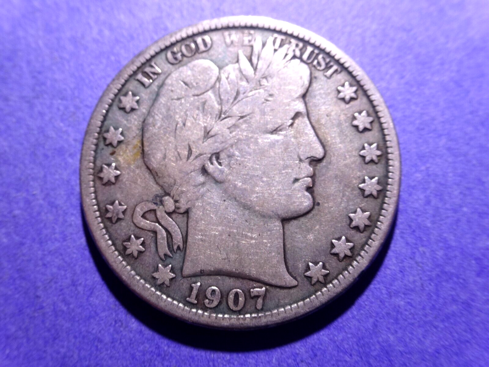 1907-D Barber Half Fine