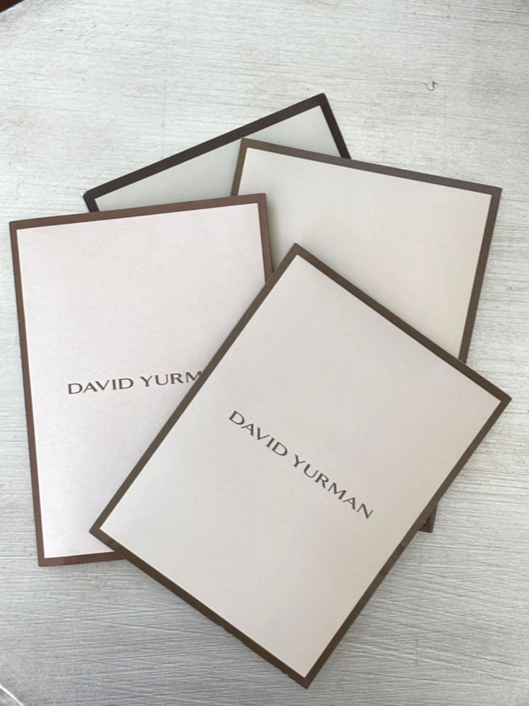 David Yurman Folder with Cleaning Cloth and Authenticity Card