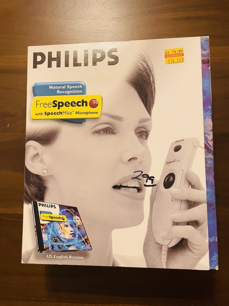 Philips Speech Recognition FreeSpeech 98 SpeechMike Microphone Trackball