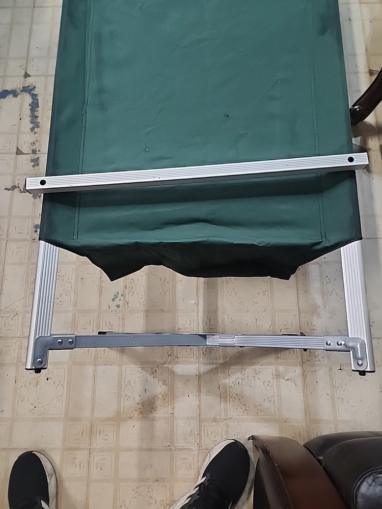 Compact Lightweight Foldable Aluminum Sleeping Cot Canvas