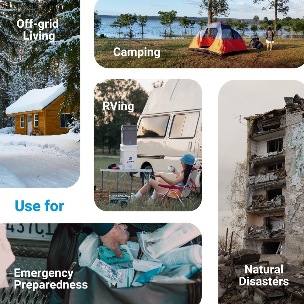 Uzima UZ-2 camping water filter portable travel drinking water filter system