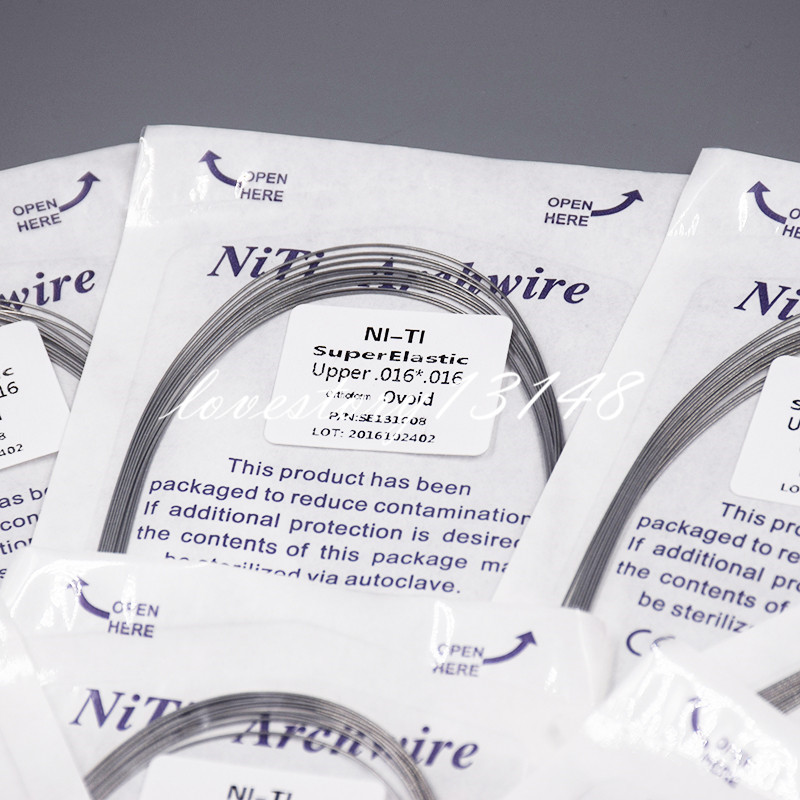 1 Pack Dental Orthodontic NITI Super Elastic Rectangular Arch Wire Ovoid/Natural