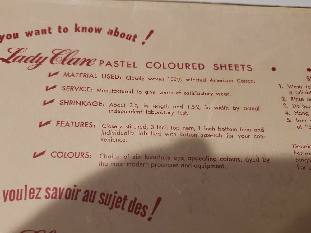 Vintage Lady Glare Bedding Sheet 2 pillow cases Canada