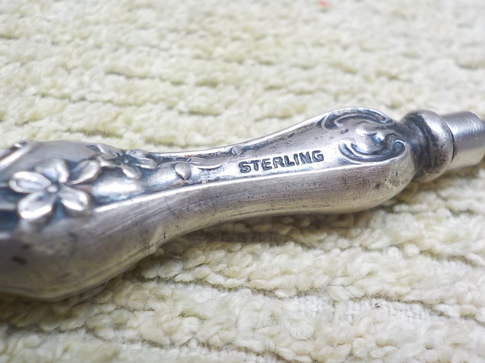 Antique Sterling Handle Button Hook