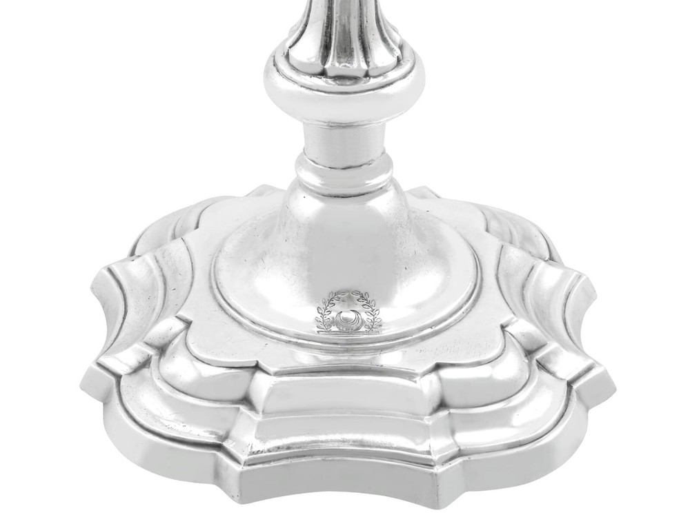 Antique Irish Sterling Silver Candlesticks